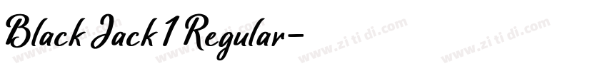Black Jack 1 Regular字体转换